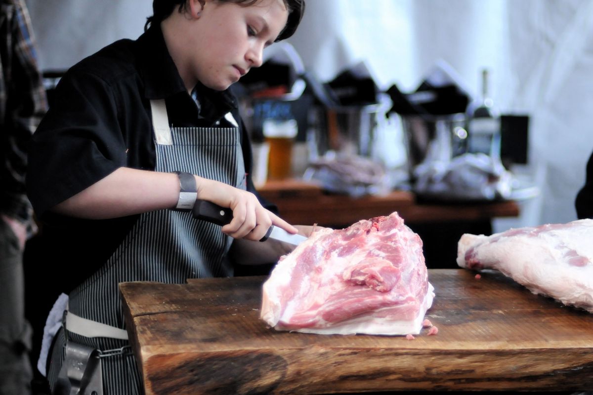 A Girl & Her Knife: 13-Year-Old Artisan Butcher Takes the Stage