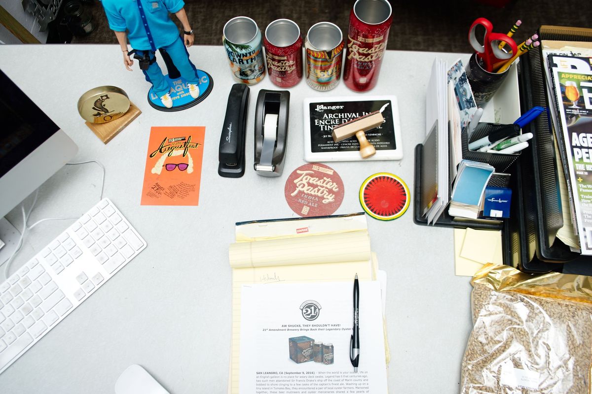 From Beer Cans to Paper Volcanoes, 5 Bay Area Notables Show Us What's on Their Desks