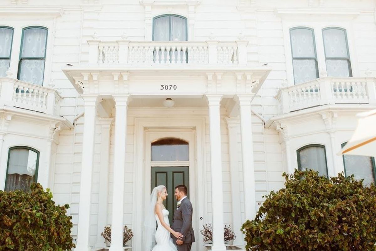 Wedding Inspiration: High School Sweethearts Wed at Mountain View's Historic Rengstorff House