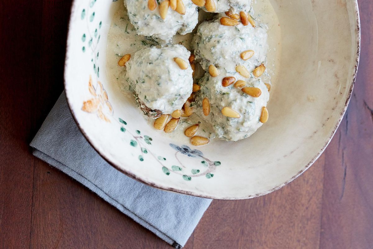 Make Tawla's Meatballs in Herbaceous Yogurt Sauce
