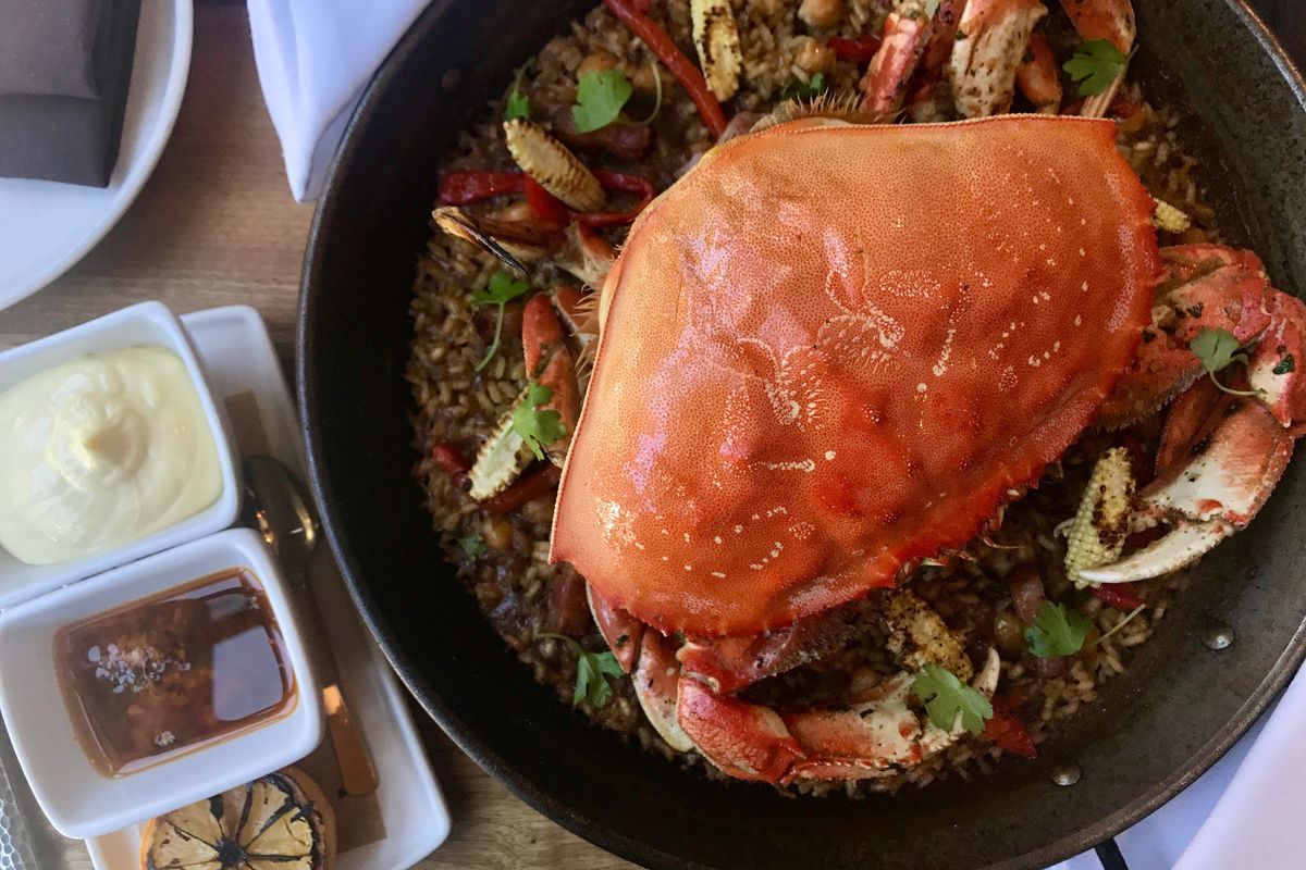 Wow your people with Bellota's crab paella for your next dinner party