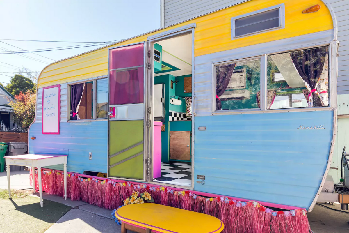 Go Glamping in a 1964 Technicolor Caravan in Oakland