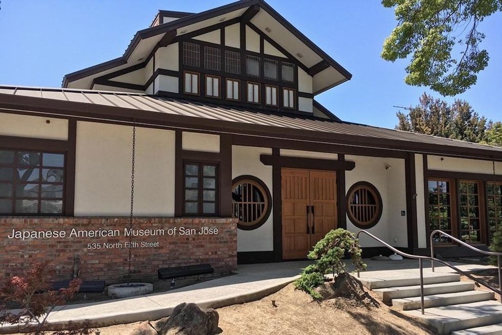 Japanese American Museum of San Jose, traditional style building with round windows.