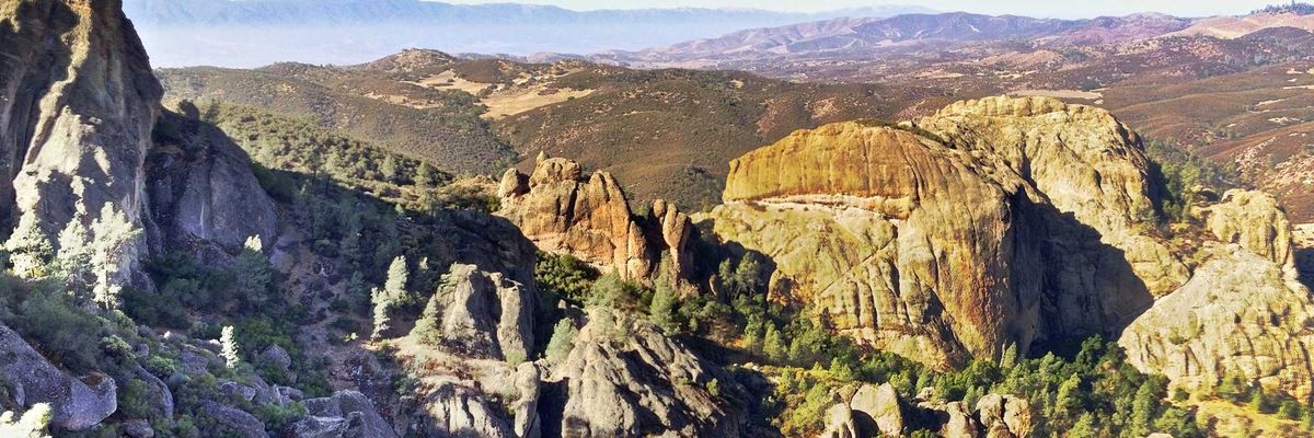 rocky outcrops pinnacles and a national park landscape