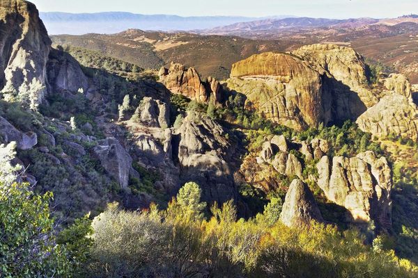 rocky outcrops pinnacles and a national park landscape