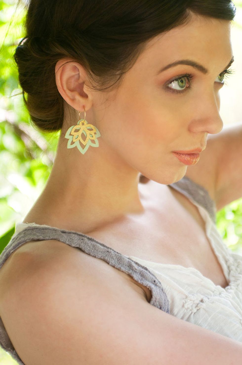 Stacked Lotus Earrings