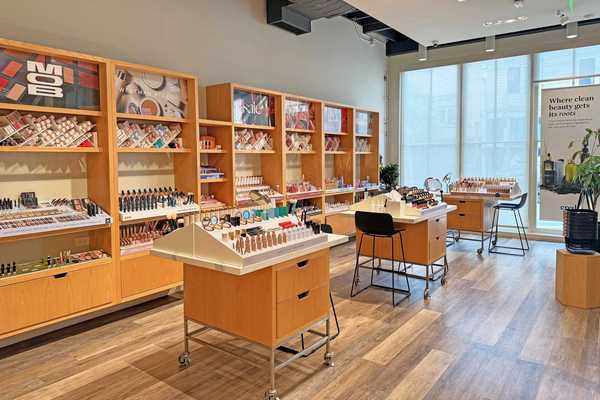 the inside of a clean beauty shop