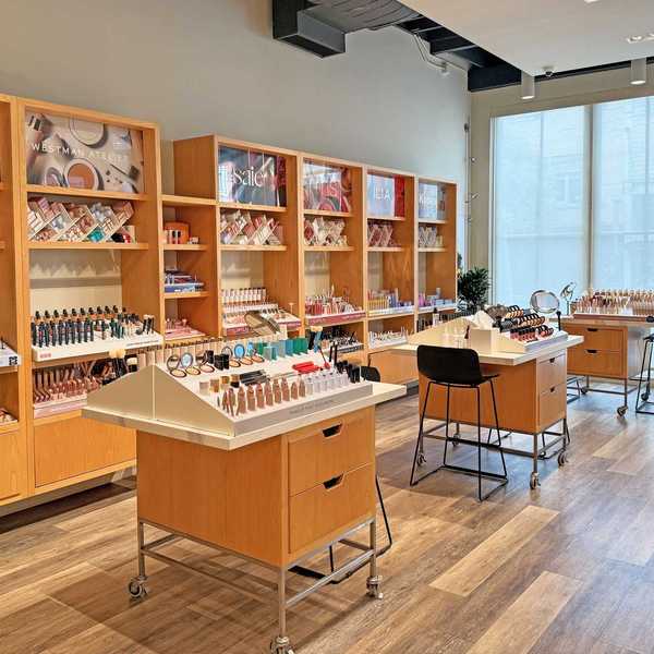 the inside of a clean beauty shop