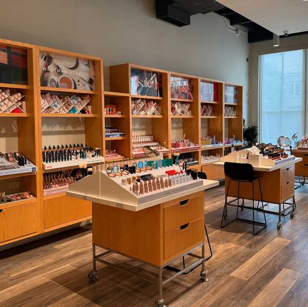 the interior of a beauty and skincare shop in san francisco