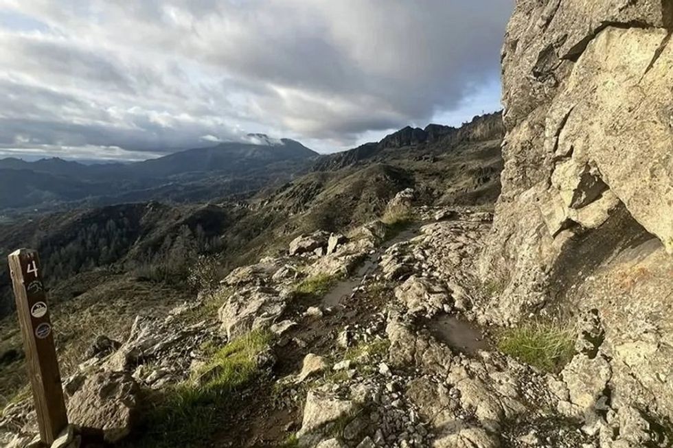 The Lower Oat Hill Mine Trail offers rewarding views for those up for the rocky challenge