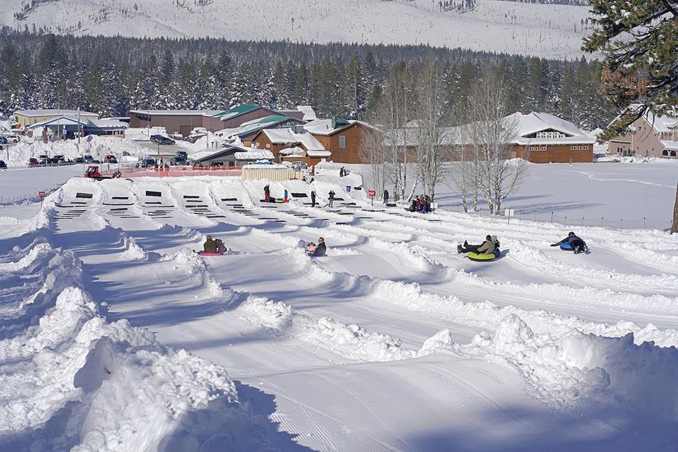 The tubing lanes at Tube Tahoe.